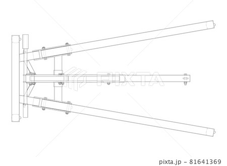 Engine hoist. Vector Engine hoist. Vector 81641369