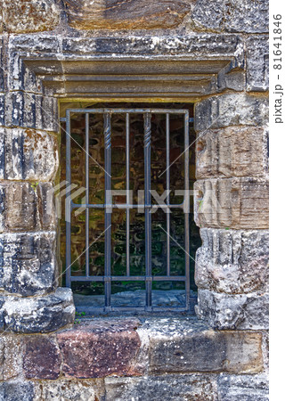 Detail of a window - Mar's Wark in old town of Stirling - Scotland 81641846