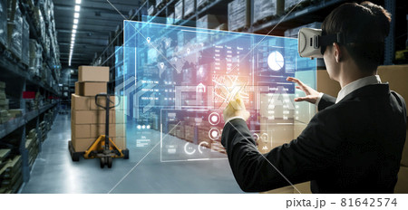 Future virtual reality technology for innovative VR warehouse management 81642574