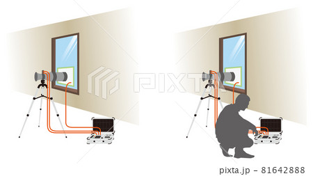 気密測定する人 気密測定する人 81642888