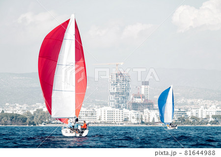 Sailing regatta in Limassol, Cyprus 81644988
