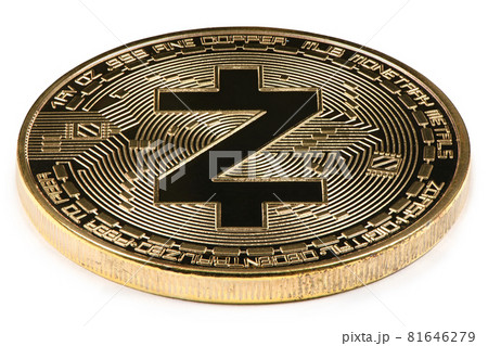 Golden zcash isolated on white background. (clipping path) Golden zcash isolated on white background. (clipping path) 81646279