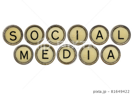 social media in typewriter keys social media in typewriter keys 81649422