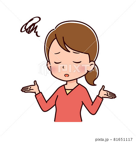 色々なポーズの私服の女性のイラスト 色々なポーズの私服の女性のイラスト 81651117