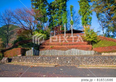 城峯公園　展望台付近　秋の風景　紅葉の季節　　 81651686