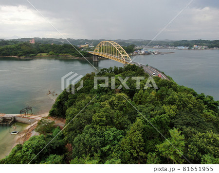 天草五橋の大矢野橋の空撮 81651955