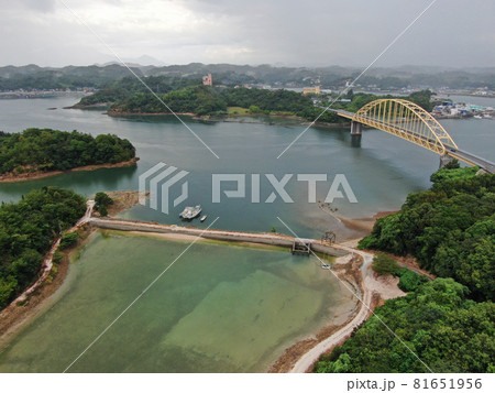 天草五橋の大矢野橋の空撮 81651956