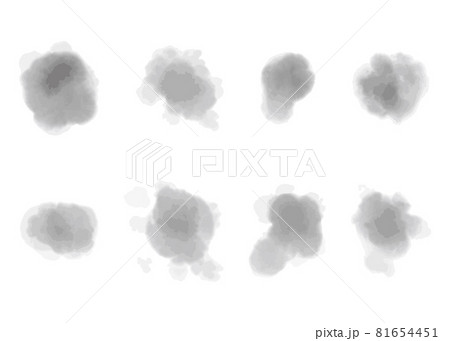 水彩風の水滴 81654451
