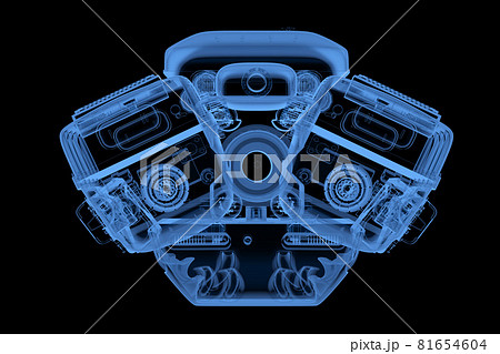 X-ray car engine or machine X-ray car engine or machine 81654604