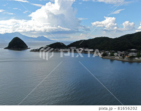 宇土半島の三角浦の上空から 宇土半島の三角浦の上空から 81656202