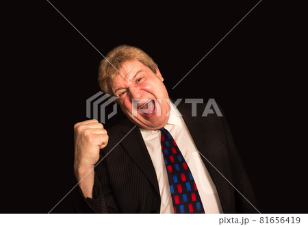 The happy senior businessman 81656419