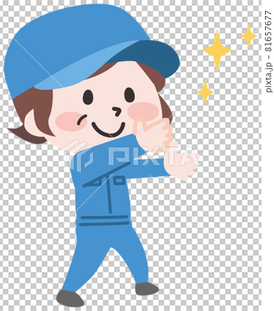 從他的手中發光的雙頭 body_worker 81657677