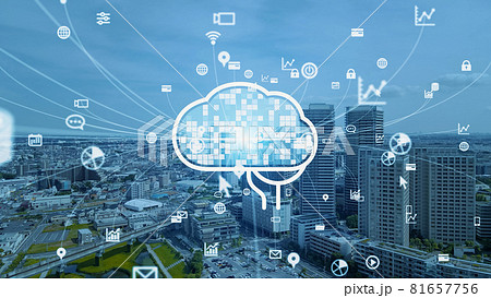 都市とAI　人工知能 81657756