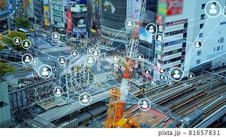 人とネットワーク　ソーシャルネットワーク 81657831