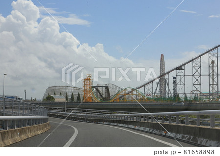 長島スパーランドと伊勢湾岸道【三重県桑名市】 長島スパーランドと伊勢湾岸道【三重県桑名市】 81658898