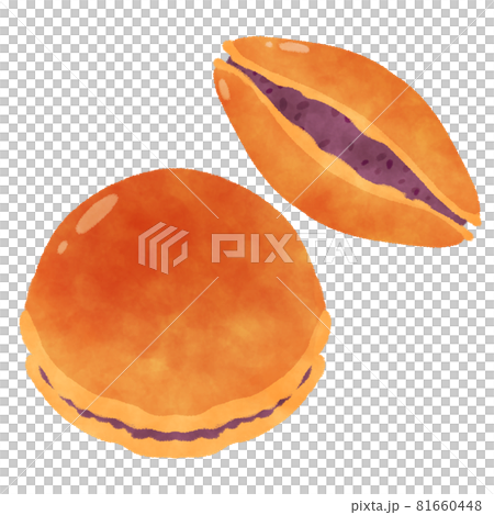 どら焼き イラストのイラスト素材