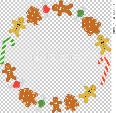 Christmas candy frame - Stock Illustration [81661883] - PIXTA