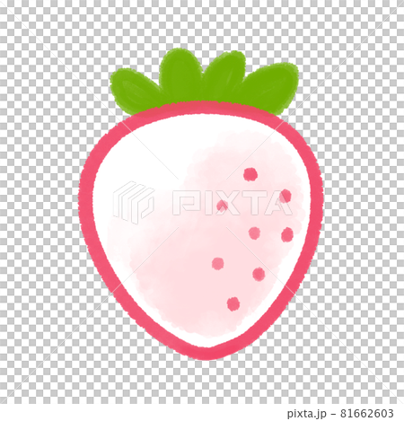 大白草莓水彩風格插畫 大白草莓水彩風格插畫 81662603