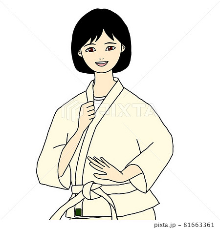 武道を学ぶ女性 81663361