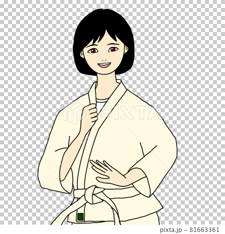 武道を学ぶ女性 81663361