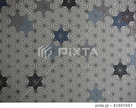 麻の葉模様の壁 ~Hemp leaf pattern 麻の葉模様の壁 ~Hemp leaf pattern 81665067