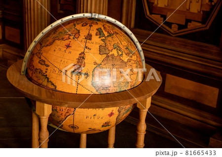 Ancient world globe. World map tool for geography education Ancient world globe. World map tool for geography education 81665433
