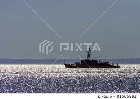 Polish warship at Baltic Sea - Hel, Pomerania, Poland Polish warship at Baltic Sea - Hel, Pomerania, Poland 81666892