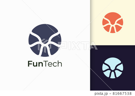 Abstract technology logo concept represent data and system 81667538