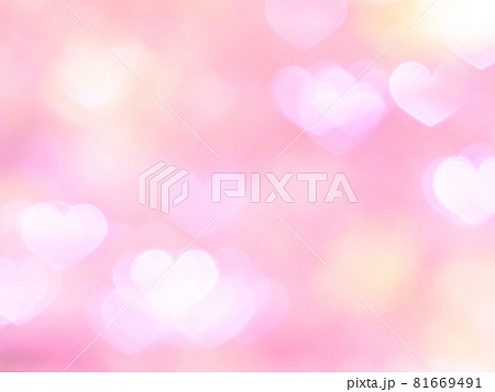 ハート模様のリフレクション ピンク系 ハート模様のリフレクション ピンク系 81669491