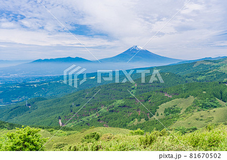 (静岡県)初夏の箱根十国峠から、富士山 (静岡県)初夏の箱根十国峠から、富士山 81670502