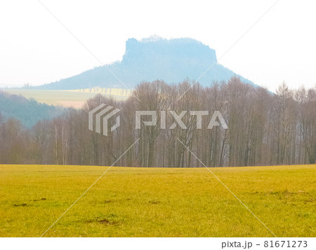 Saxony park in Germany with stones 81671273