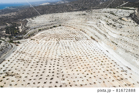 Ecosystem restoration works at abandoned limestone quarry near Limassol, Cyprus Ecosystem restoration works at abandoned limestone quarry near Limassol, Cyprus 81672888