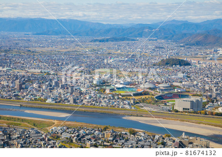 岐阜市　岐阜城　金華山山頂　展望台 81674132