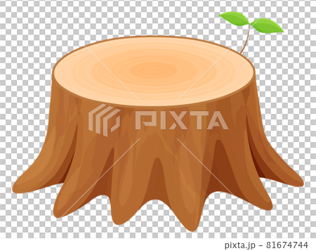樹樁插圖_spring_sprout 樹樁插圖_spring_sprout 81674744