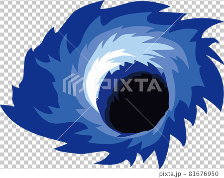 宇宙にあるブラックホールのイラスト素材 科学 天文のイラスト素材