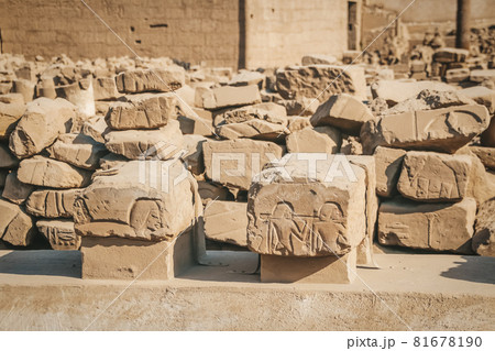 Ruins of the Egyptian Karnak Temple, the largest open-air museum in Luxor 81678190