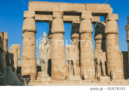 Ruins of the Egyptian Karnak Temple, the largest open-air museum in Luxor 81678191