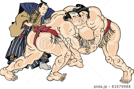 浮世絵　相撲取り　その47 81679988