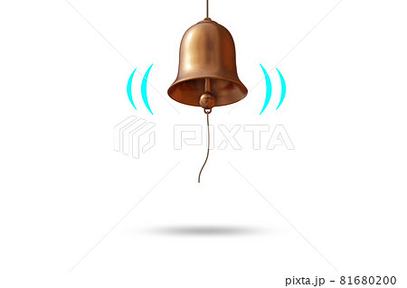 Large ring ready for ringing - 3d rendering 81680200