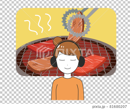 ASMR 女性 焼肉の音 ASMR 女性 焼肉の音 81680207
