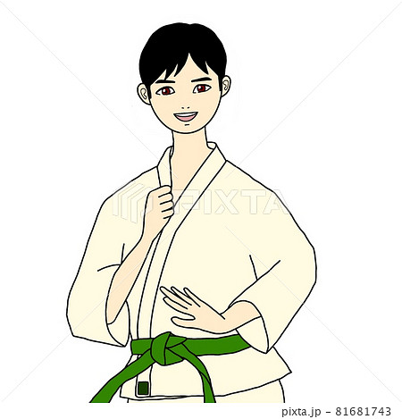 Men Learning Martial Arts Stock Illustration
