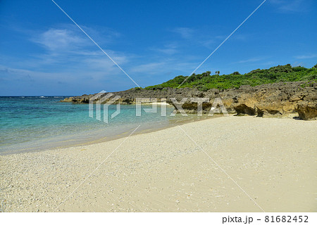 宮古島イムギャーコーラルビーチの美しい海の風景 81682452