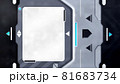 テロップ枠があるSF風の扉 81683734