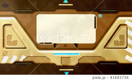 テキスト枠があるSF風の扉 81683736