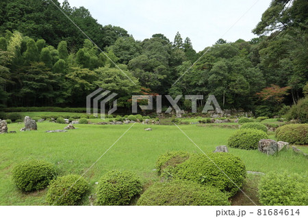 晩夏に佇む山口常栄寺雪舟庭の風景 81684614