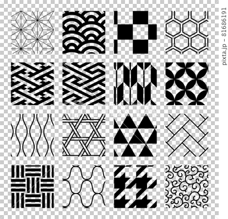 16 types of Japanese pattern set 16 types of Japanese pattern set 81686191