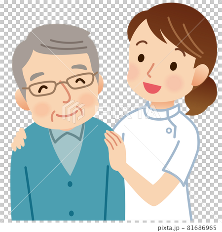 Nurses who are close to the elderly Medical care Nurses who are close to the elderly Medical care 81686965