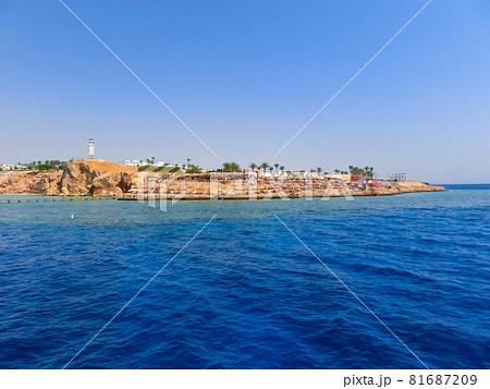 Reefs on Red sea beach resort in Egypt 81687209