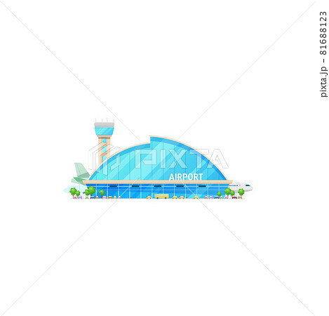 Building of airport terminal traffic control tower Building of airport terminal traffic control tower 81688123