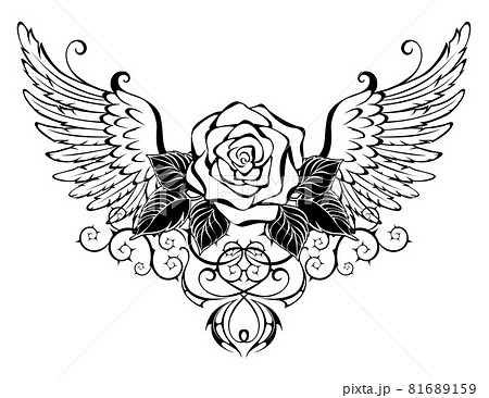 Rose with wings 81689159